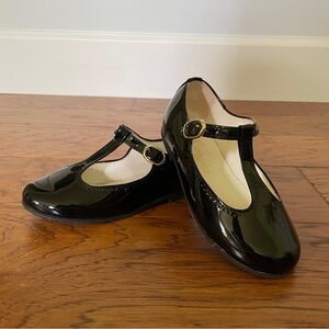 La Coqueta Black Patent Leather Dress Shoes with Mary Jane Strap